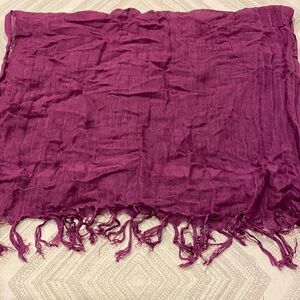 Wrap Women’s Purple Fringe Scarf